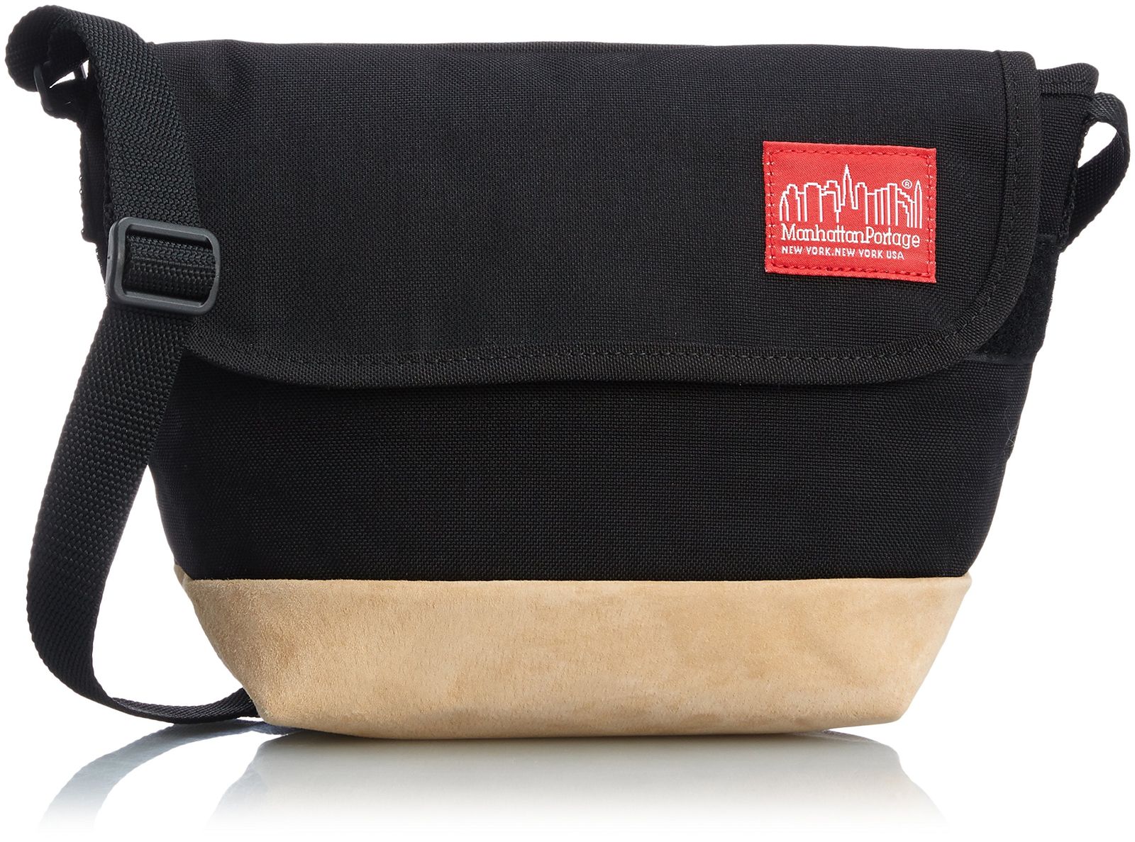 新品 [マンハッタン ポーテージ] Manhattan Portage Suede Fabric Casual Messenger XS MP1603SD12 BK (Black)