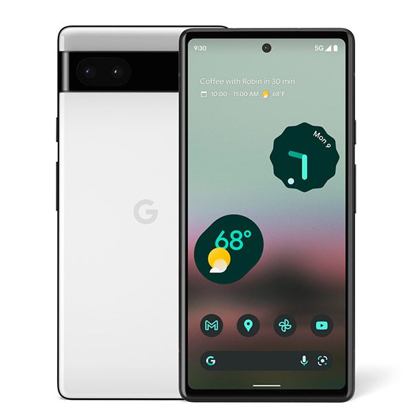 【中古】 Google Pixel6a チョーク SIMフリー 本体 au スマホ【送料無料】 gp6aaw7mtm