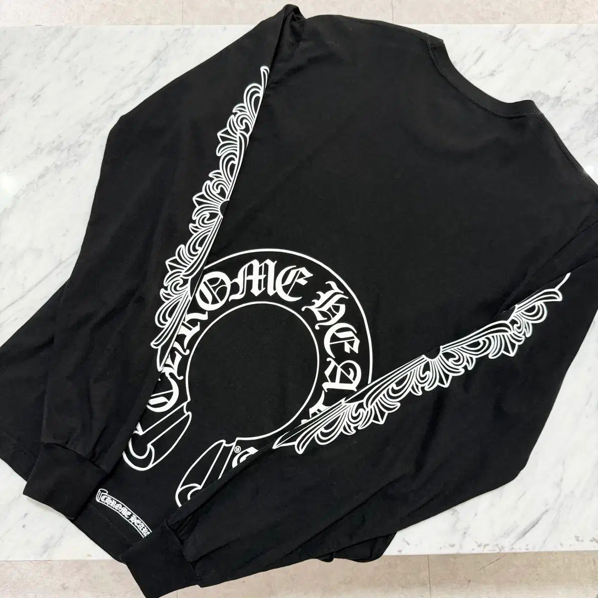 正規品 L CHROME HEARTS クロムハーツ ホースシュー ロングスリーブ