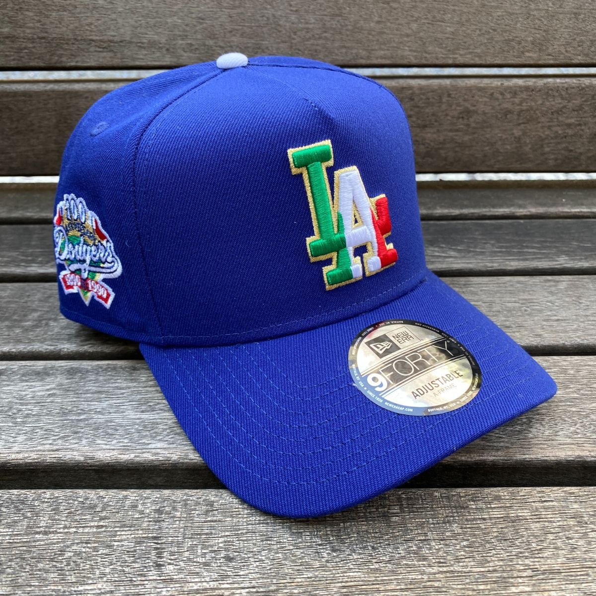 海外限定 Newera ニューエラ 9Forty Aフレーム LA Dodgers ドジャース 100th Anniv キャップ (940-322)