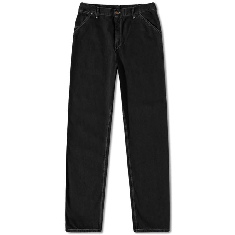 カーハート メンズ ボトムス カジュアルパンツ デニム Carhartt WIP Simple Denim Pant Black Stone Washed ブラック