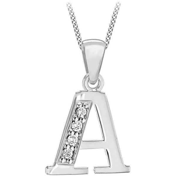 ビー ユー レディース アクセサリー ネックレス・チョーカー・ペンダントトップ レース Be You Silver CZ Initial Necklace Sterling Silver シルバー