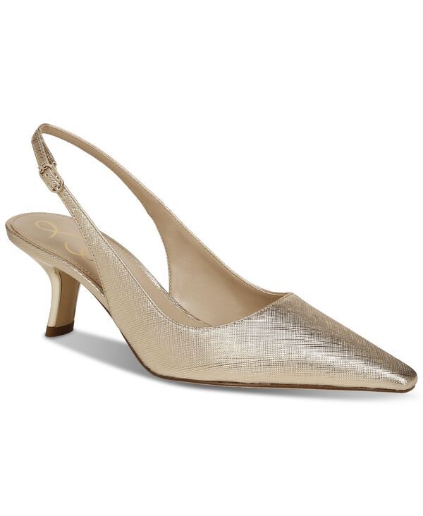 サムエデルマン レディース シューズ パンプス Sam Edelman Womens Bianka Slingback Pumps Gold Leaf Leather ゴールド