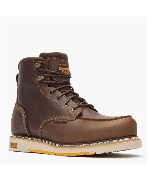 ジョージブーツ メンズ シューズ ブーツ・レインブーツ GEORGIA BOOT Mens AMP LT Wedge Composite Toe Waterproof Work Boot Brown ブラウン