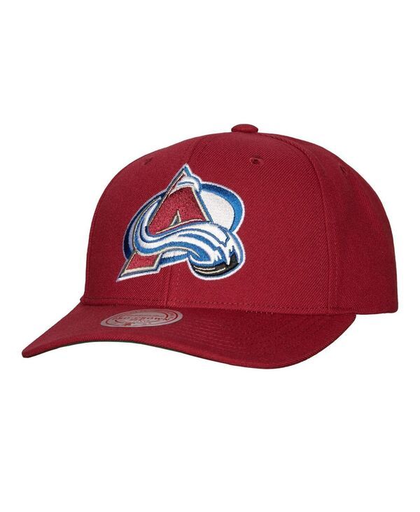 ミッチェルネス メンズ アクセサリー 帽子 Mitchell Ness Mens Burgundy Colorado Avalanche Team Ground Pro Adjustable Hat Burgundy バーガンディ