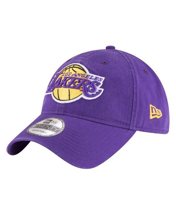 ニューエラ メンズ アクセサリー 帽子 New Era Mens Purple Los Angeles Lakers Team 20 9TWENTY Adjustable Hat Purple パープル