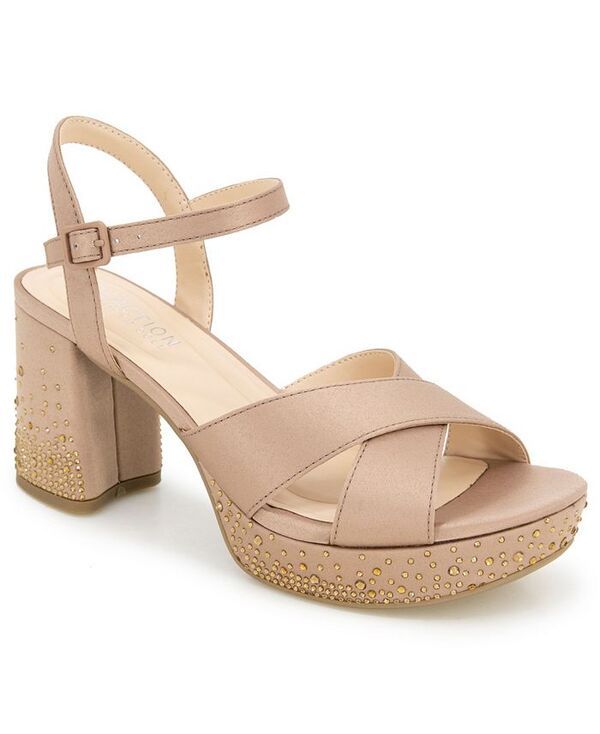 ケネスコール レディース シューズ サンダル プラットフォーム Kenneth Cole Reaction Womens Reeva Platform Sandals Coffee Crumb Silk コーヒー