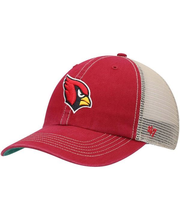 47 ブランド メンズ アクセサリー 帽子 47 Brand Mens Cardinal Natural Arizona Cardinals Trawler Trucker Clean Up Snapback Hat Cardinal Natural