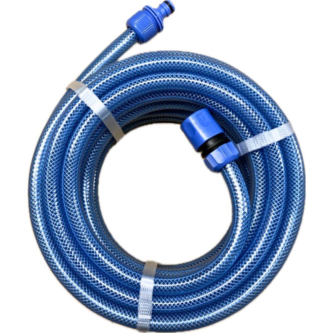 延長ホース ジョイント付 内径12mm × 5m 10m 20m 30m YM22721 YM24011 園芸 耐圧 洗車 畑 散水 屋外 水やり ガーデニング ガーデンホース ブルー (オスメス：30ｍ)送料無料 9a93e5fc