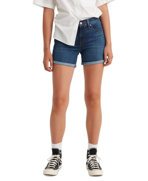 リーバイス レディース ボトムス ハーフパンツ・ショーツ ショートパンツ Levis Womens Mid Rise MidLength Stretch Shorts Stop The Confusion