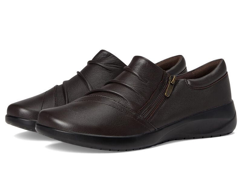 クラークス レディース シューズ スリッポン・ローファー Clarks Kaetlyn Mila Chocolate Leath チョコレート