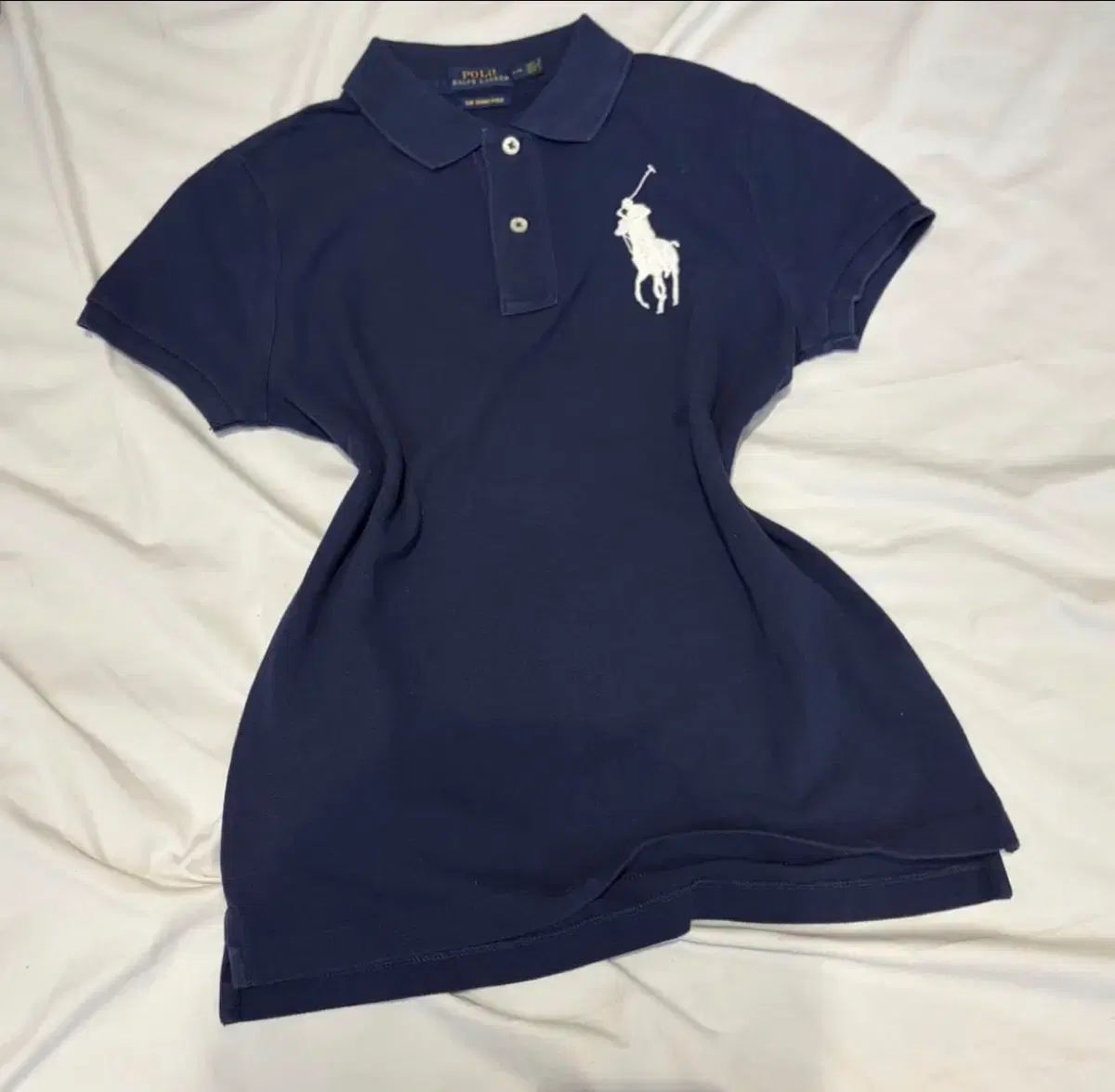 ポロ ラルフローレン ビックポニー ネイビー 半袖 カラーTシャツ