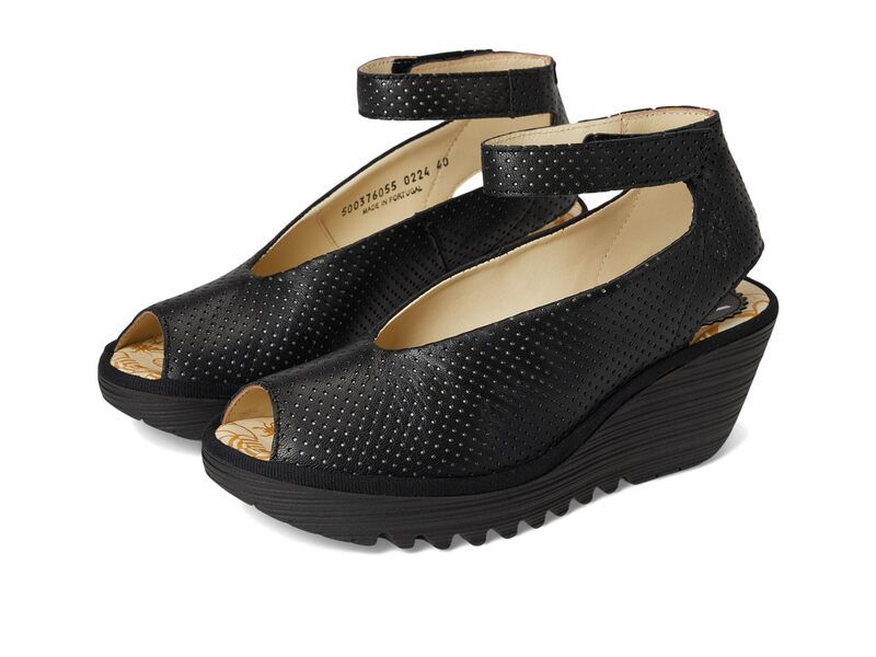 フライロンドン レディース シューズ ヒール FLY LONDON Yala376Fly Perf Black ブラック