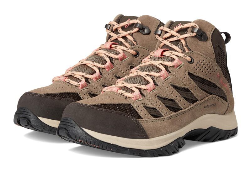 コロンビア レディース シューズ スニーカー Columbia Crestwood Mid Waterproof CordovanMud