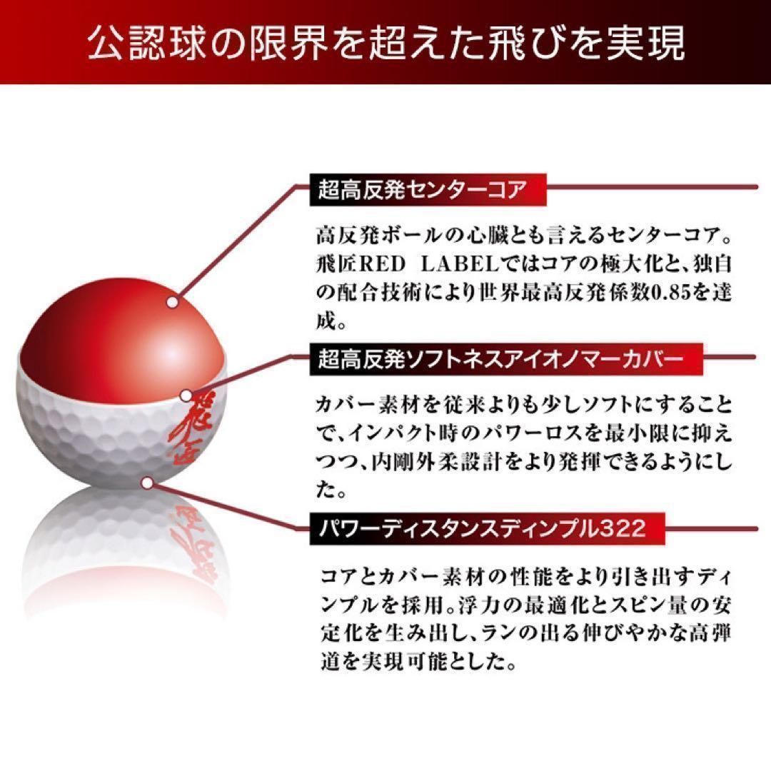 新登場☆ 世界最高反発でさらに飛ぶ! ワークスゴルフ ニュー飛匠レッド 