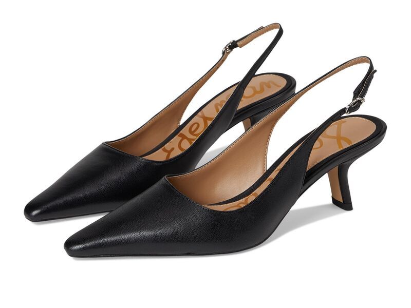 サムエデルマン レディース シューズ ヒール Sam Edelman Bianka Sling Black Leather ブラック