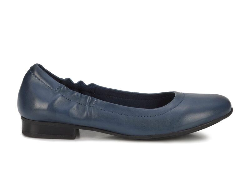 ウォーキング クレイドル レディース シューズ ヒール Walking Cradles Tess Navy Leather ネイビー