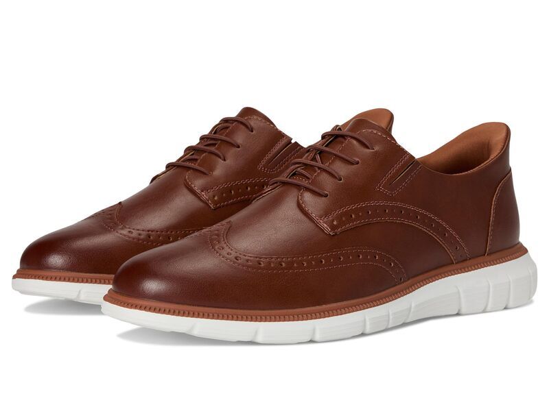 マークジョセフニューヨーク メンズ シューズ オックスフォード Marc Joseph New York Hill Street Hands Free Technology Cognac Faux Lea