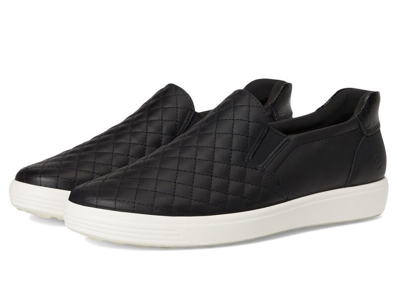 エコー レディース シューズ スニーカー キルティング ECCO Soft 7 Quilted Easy SlipOn Sneakers Black ブラック