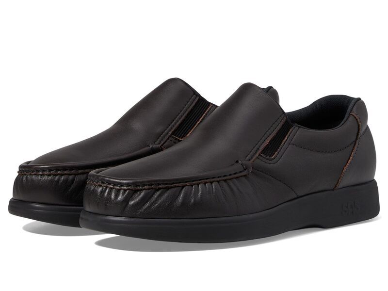 サス メンズ シューズ スリッポン・ローファー SASide Gore Slip On Comfort Loafer Cacao