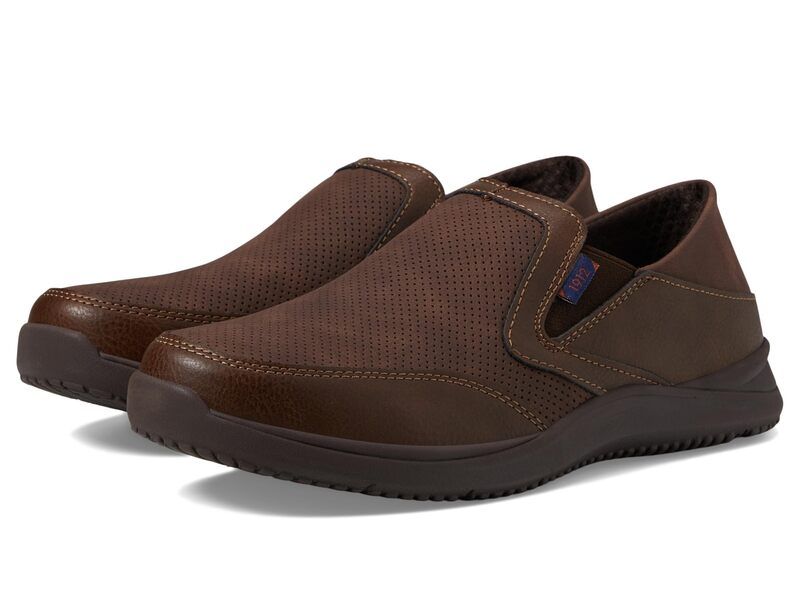 ノンブッシュ メンズ シューズ スニーカー ローファー Nunn Bush Conway EZ Moccasin Toe SlipOn Easy SlipIn Loafer Brown ブラウン