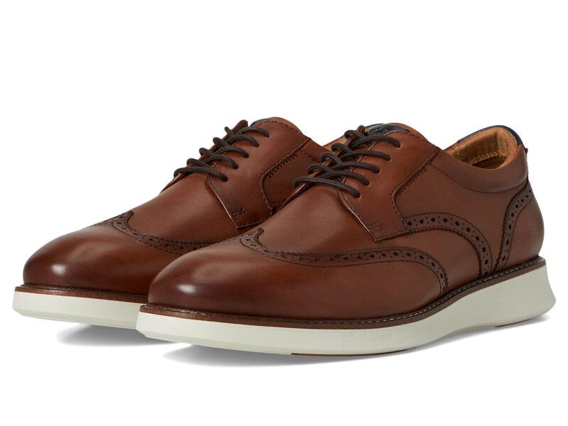 フローシャイム メンズ シューズ オックスフォード Florsheim Launch Wing Tip Oxford Cognac Multi マルチカラー