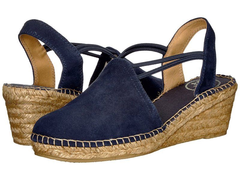 トニーポンズ レディース シューズ ヒール Toni Pons Tremp Navy Suede ネイビー