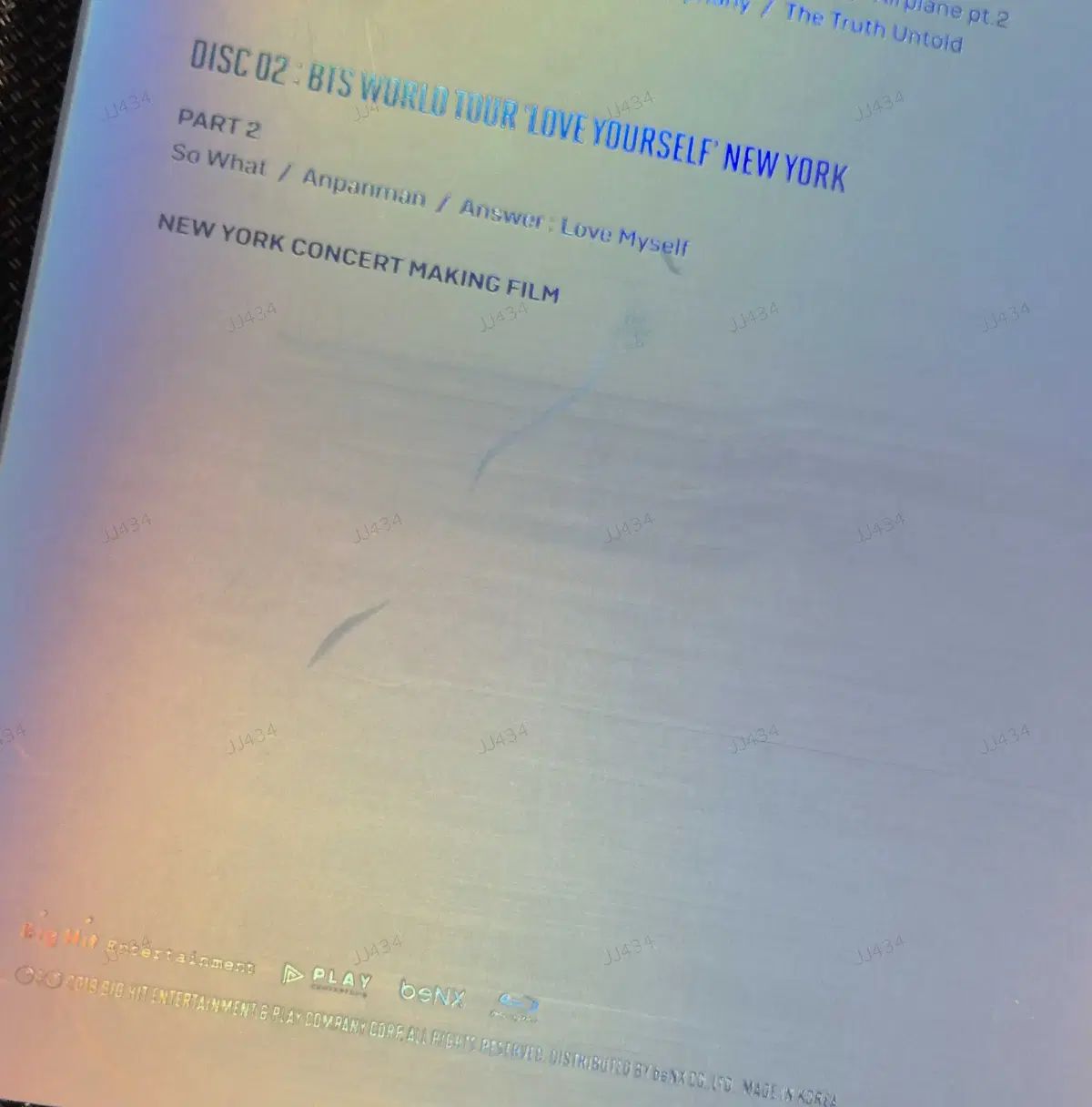 BTS WORLD TOUR LOVE YOURSELF NEW YORK Blu-ray (トレカ なし) - メルカリ
