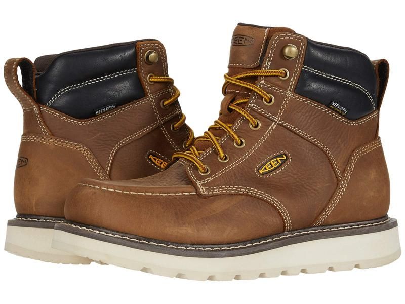 キーン メンズ シューズ ブーツ・レインブーツ KEEN Utility Cincinnati 6 Waterproof Soft Toe BelgianSandshe