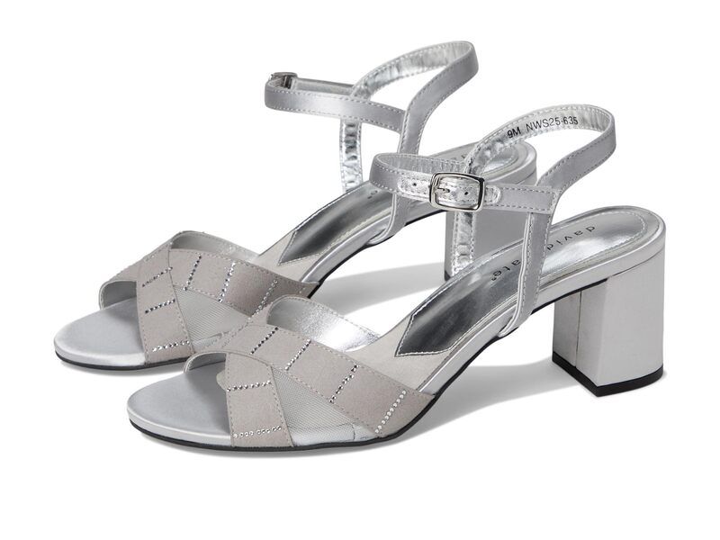 ダイビッドテイト レディース シューズ ヒール David Tate Cocktail Silver シルバー