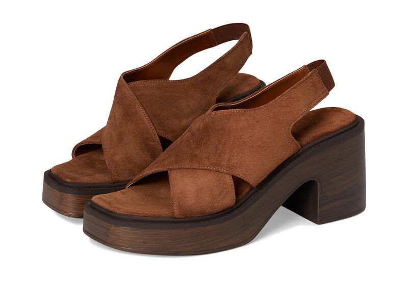 フリーピープル レディース シューズ ヒール プラットフォーム Free People Cora Platform Clogs Cognac Suede