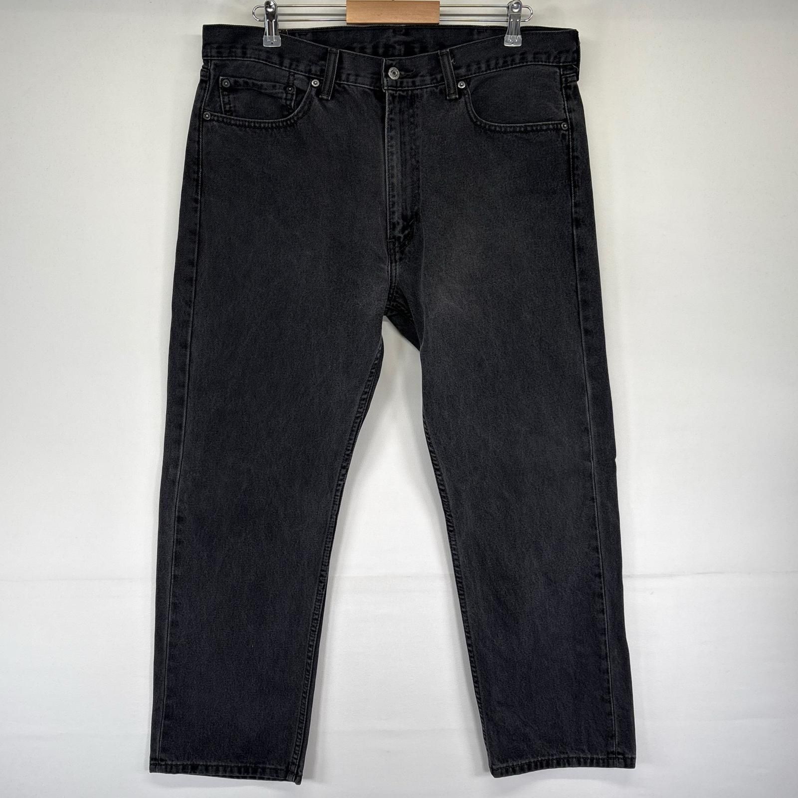 古着 リーバイス Levi's デニム パンツ 505 ストレート 大きいサイズ 5ポケット ジッパーフライ W38L30 ブラック系 メンズ