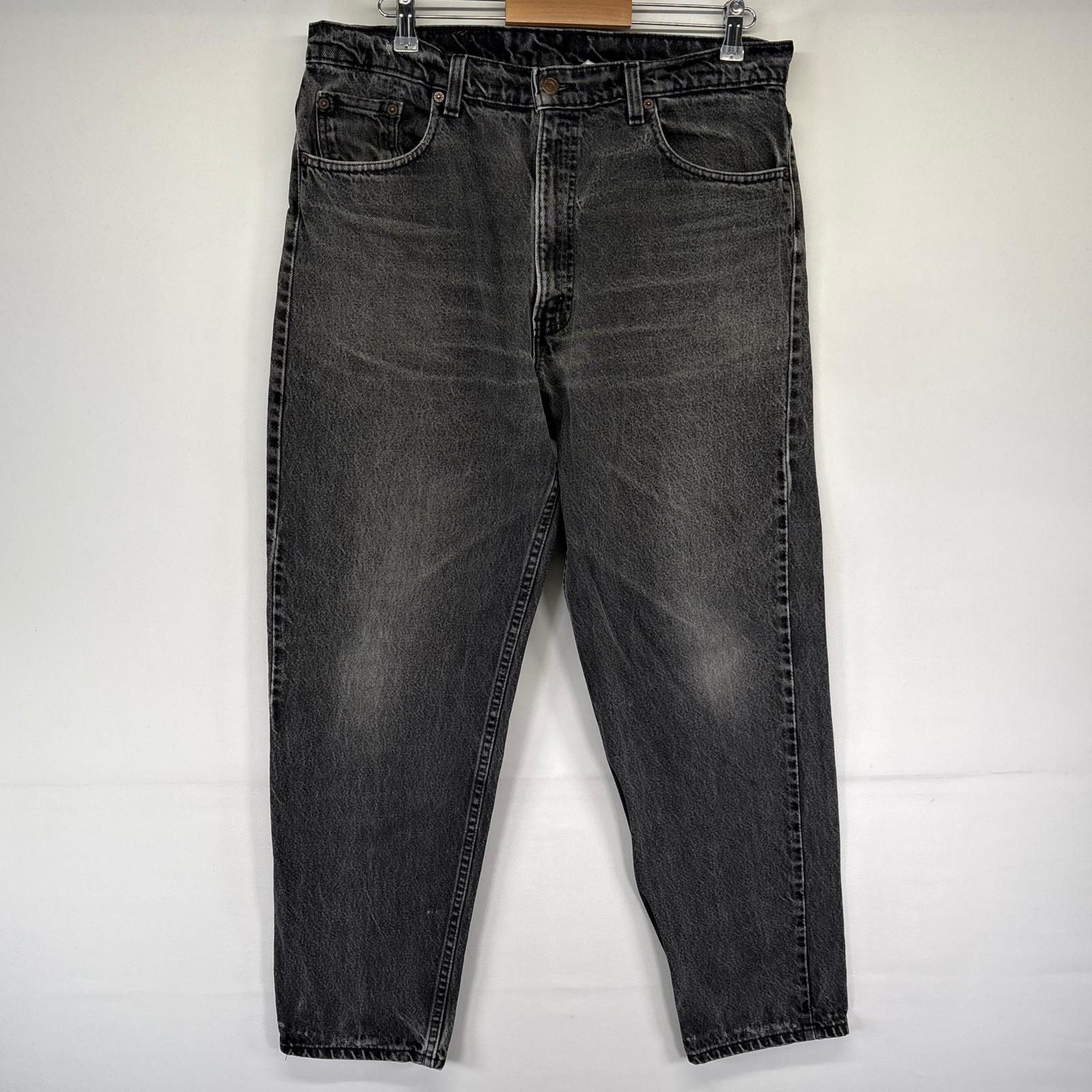 古着 リーバイス Levi's デニム パンツ 550 テーパード ジーパン バギー 大きいサイズ W38L30 ブラック系 メンズ