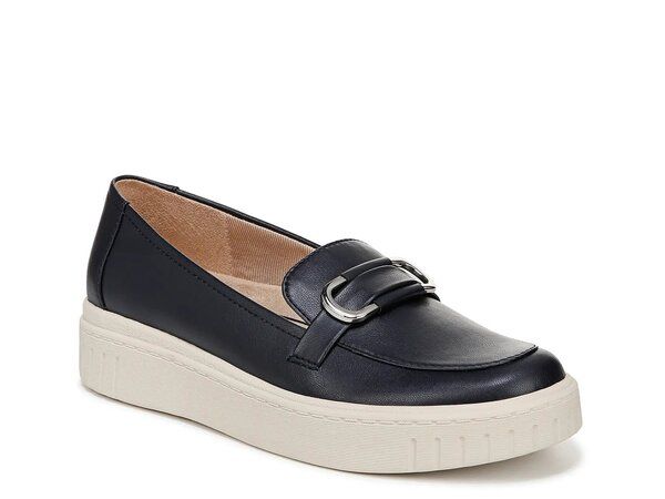 ライフストライド レディース シューズ スリッポン・ローファー LifeStride Geneva Bit Wedge SlipOn Navy ネイビー