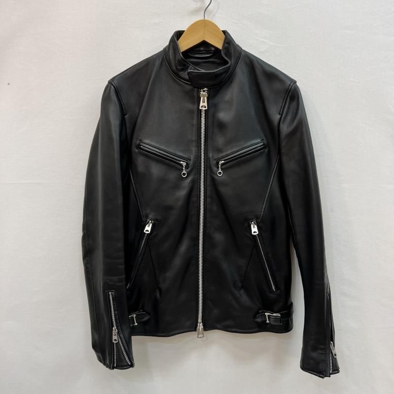ジャックローズ ラムレザー シングル ライダースジャケット メンズ M