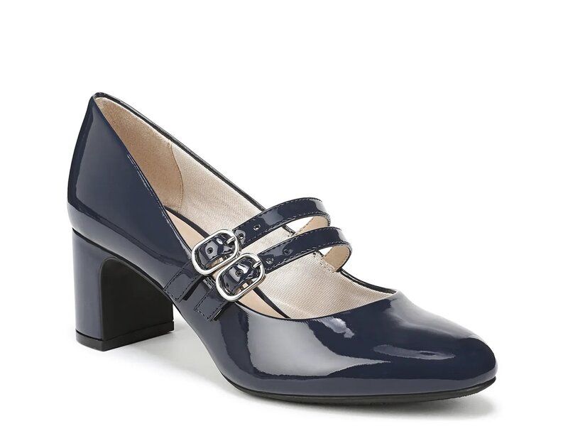 ライフストライド レディース シューズ パンプス LifeStride True Mary Jane Pump Navy Patent ネイビー