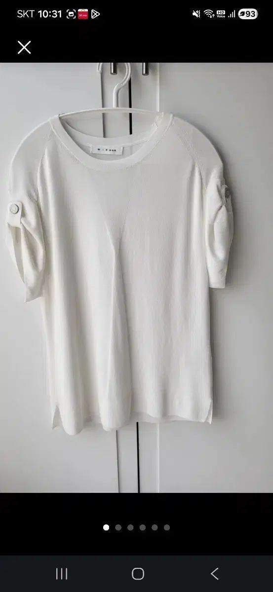 ミシャ 白 半袖 ニット 4,905円