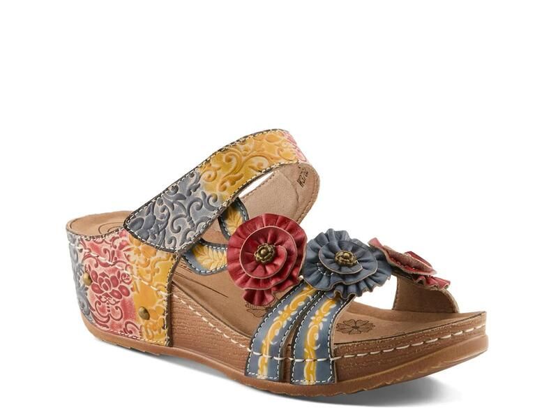 ラリティステ レディース シューズ サンダル LArtiste Oh So Sweet Wedge Sandalight BlueMulticolor ブルー
