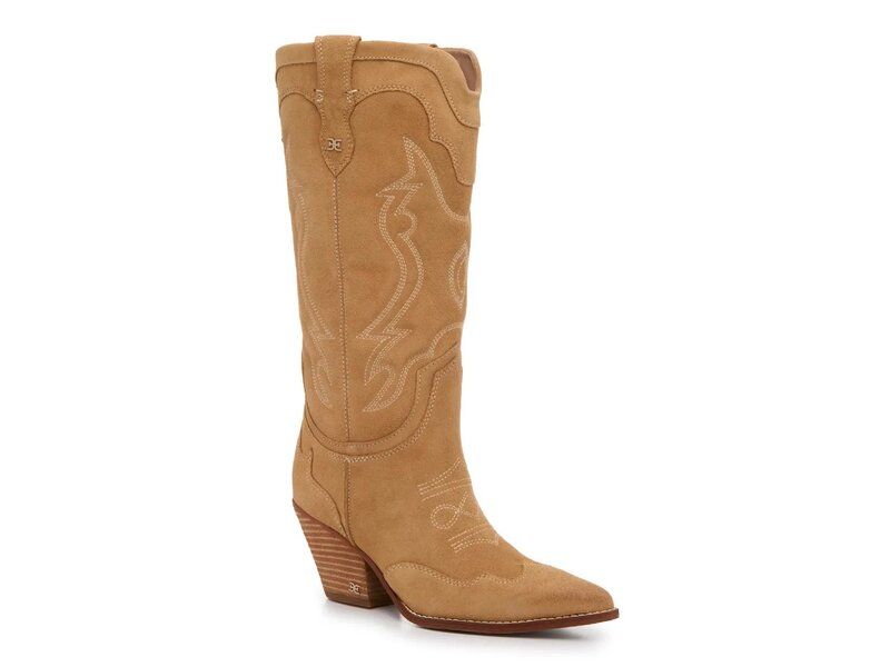 サムエデルマン レディース シューズ ブーツ・レインブーツ Sam Edelman James Cowboy Bootan タン