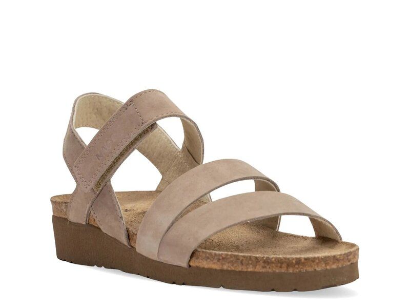 ナオト レディース シューズ サンダル Naot Kayla Wedge Sandal Stone Nubuck Leather ストーン
