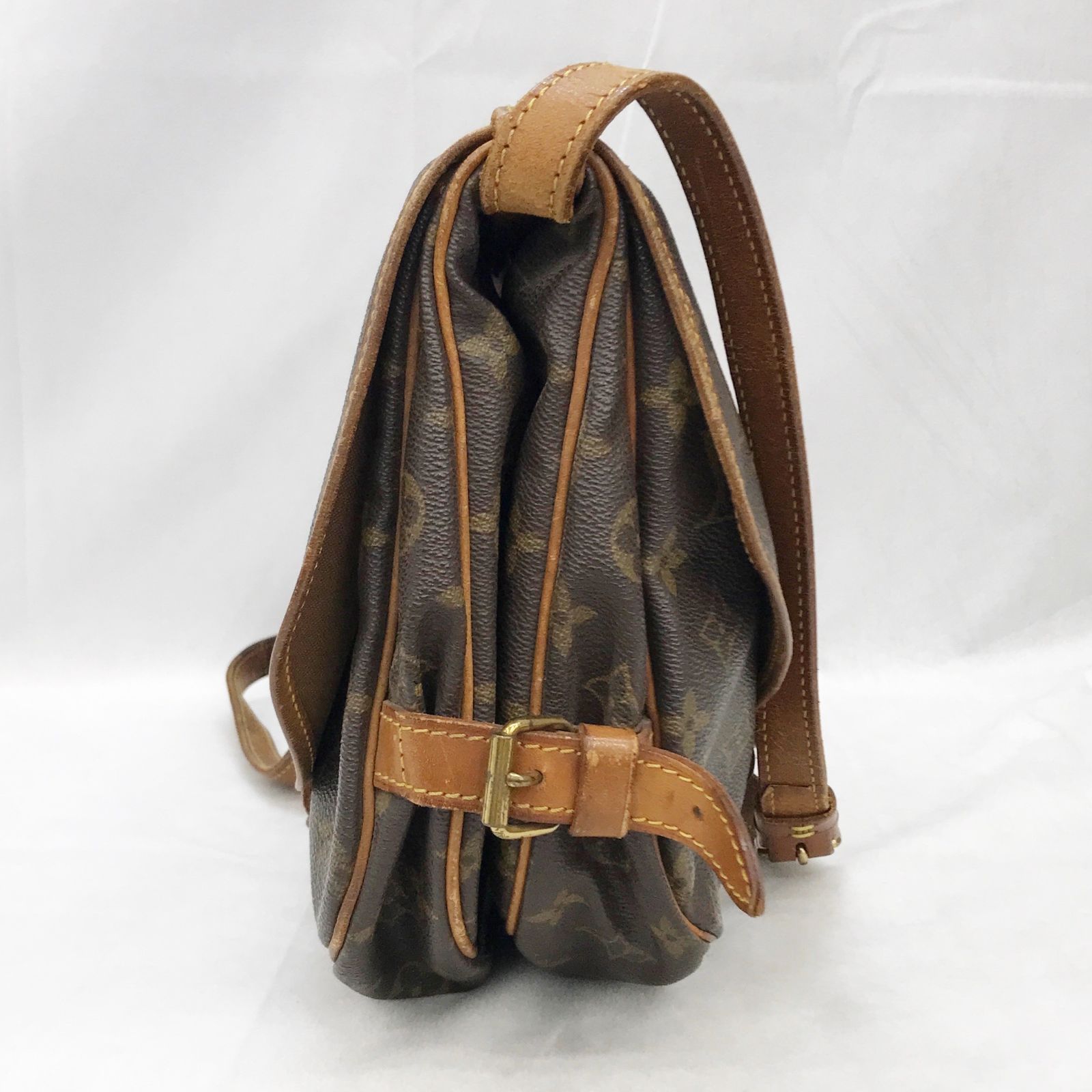 LOUIS VUITTON ルイヴィトン モノグラム ソミュール 30 M42256 レザー 