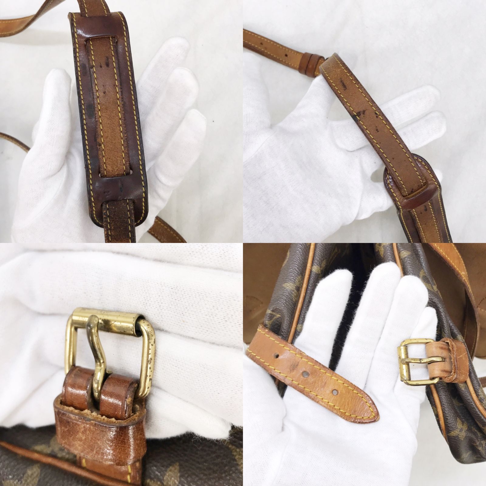 LOUIS VUITTON ルイヴィトン モノグラム ソミュール 30 M42256 レザー 
