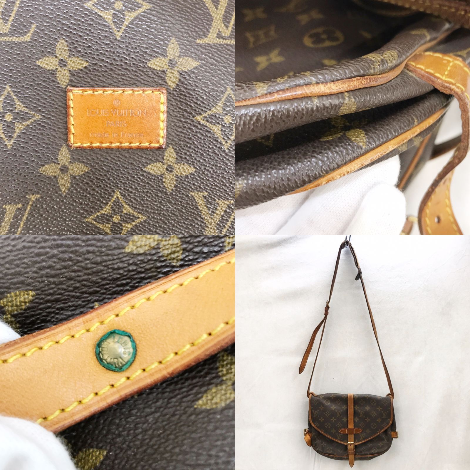 LOUIS VUITTON ルイヴィトン モノグラム ソミュール 30 M42256 レザー 