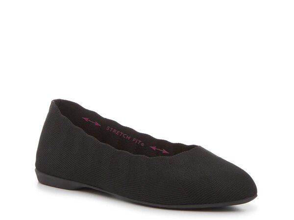 スケッチャーズ レディース シューズ パンプス Skechers Cleo Style Ballet Flat Black ブラック