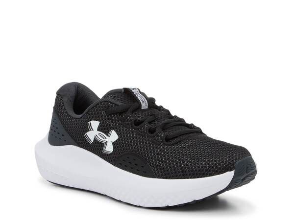 アンダーアーマー レディース シューズ スニーカー Under Armour Charged Surge 4 Running Shoe Womens BlackWhite ホワイト