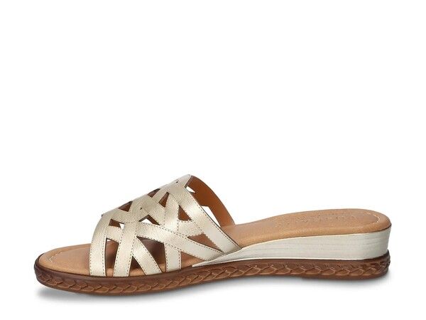 イージーストリート レディース シューズ サンダル Easy Street Edda Sandal Gold Metallic ゴールド