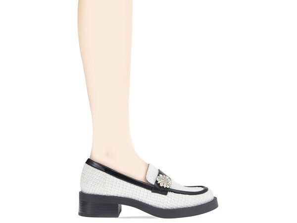 BCB ジェネレーション レディース シューズ スリッポン・ローファー BCBGeneration Colin Loafer White Textile ホワイト