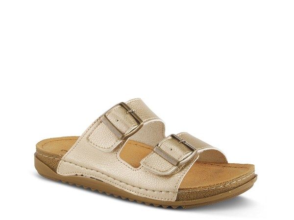 フレクサス レディース シューズ サンダル Flexus by Spring Step Abbas Sandal Gold Metallic ゴールド