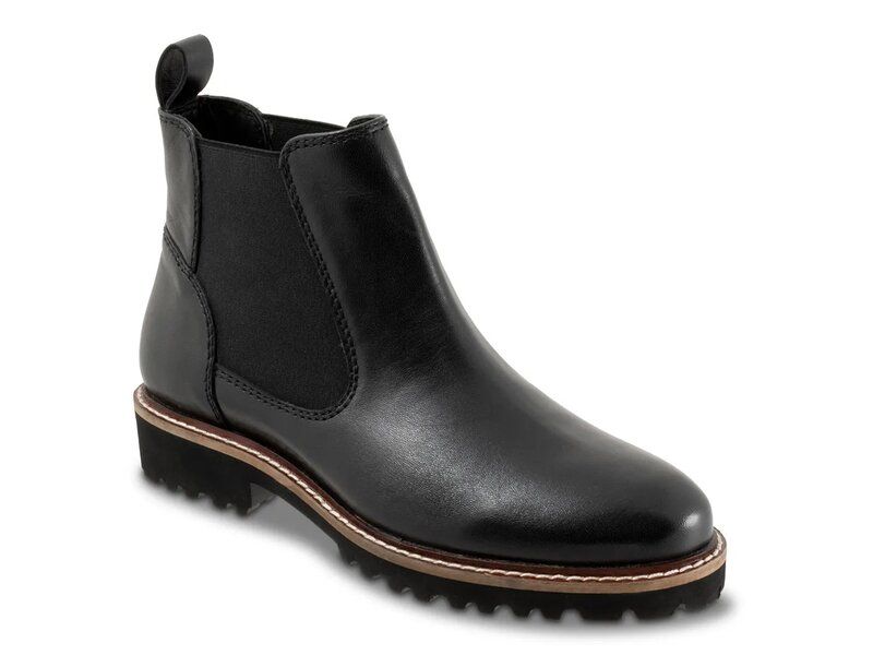 ソフトウォーク レディース シューズ ブーツ・レインブーツ チェルシーブーツ チェルシー Softwalk Indy Chelsea Boot Black Smooth ブラック