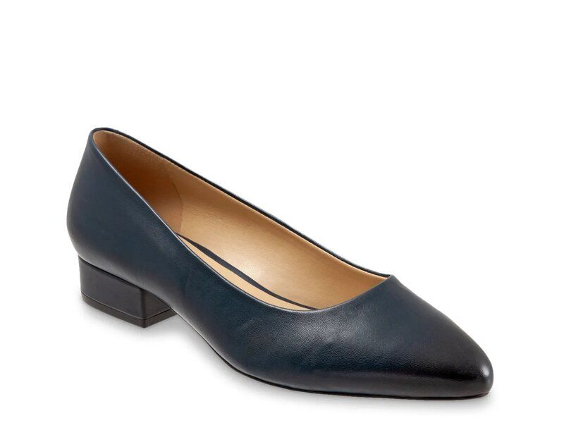 トロッターズ レディース シューズ パンプス Trotters Jewel Pump Navy Leather ネイビー